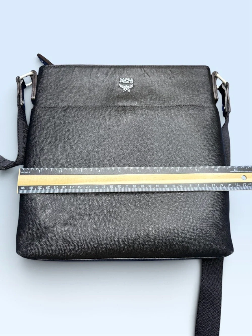 Authentic MCM Black Crossbody Messenger Bag